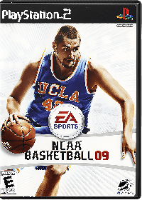 NCAA Basketball 09 Playstation 2 US box art